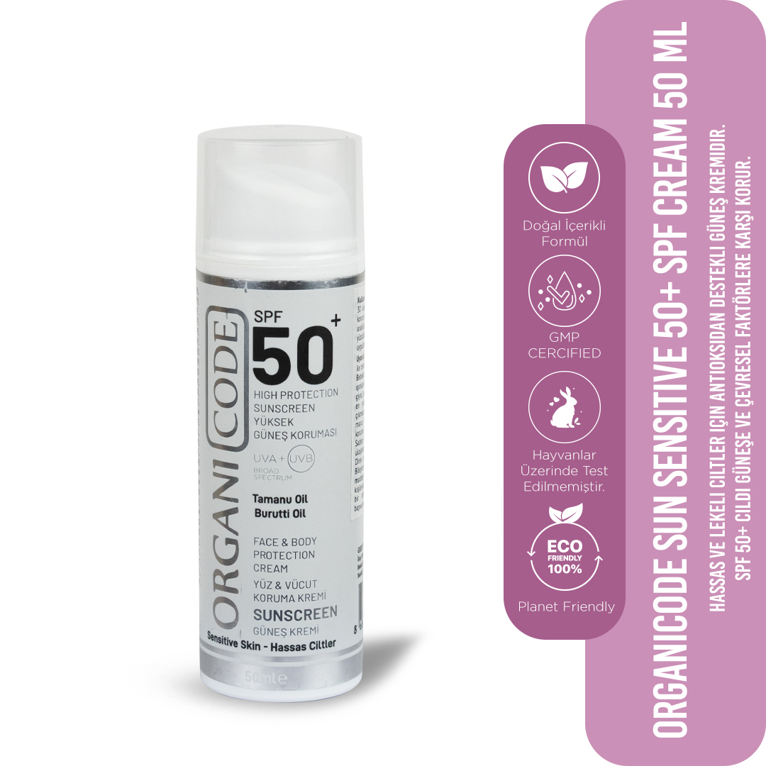 ORGANICODE SUN SENSITIVE 50+SPF CREAM