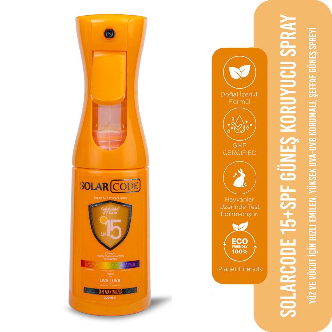 SOLARCODE 15+SPF SPRAY
