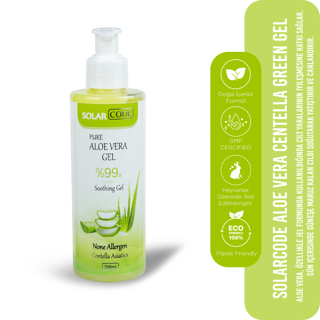 SOLARCODE ALOE VERA CENTELLA (GREEN) GEL