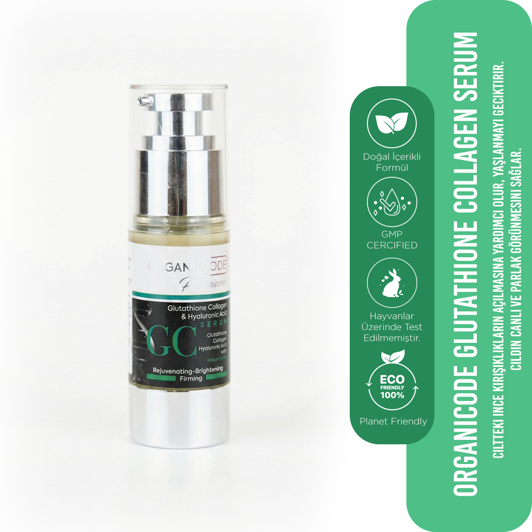 ORGANICODE GLUTATHIONE COLLAGEN & HYALURONIC ACID SERUM