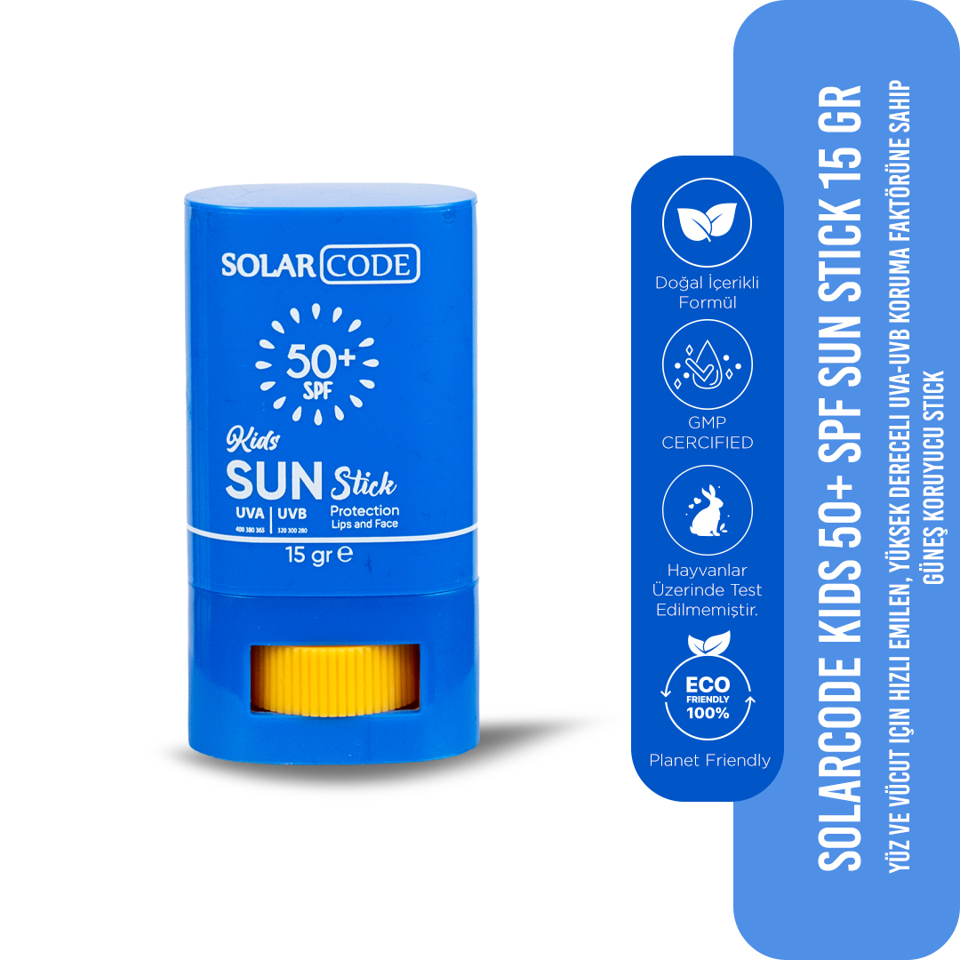 SOLARCODE KIDS 50+ SPF SUN STICK 15 GR